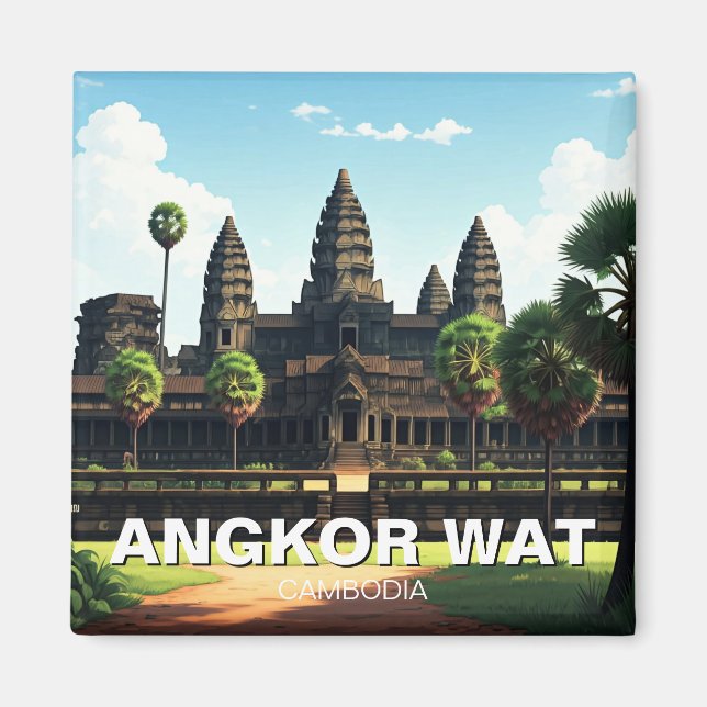 Aimant Angkor Wat Cambodge (Devant)