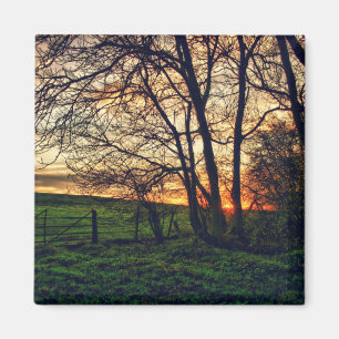 Aimant anglais de réfrigérateur d'art de HDR de