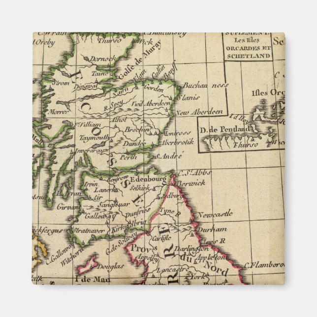 Aimant Angleterre, Ecosse, Irlande (Devant)