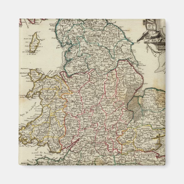 Aimant Angleterre et Pays de Galles 2 (Devant)