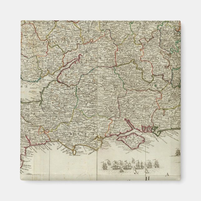 Aimant Angleterre et Pays de Galles Sud (Devant)