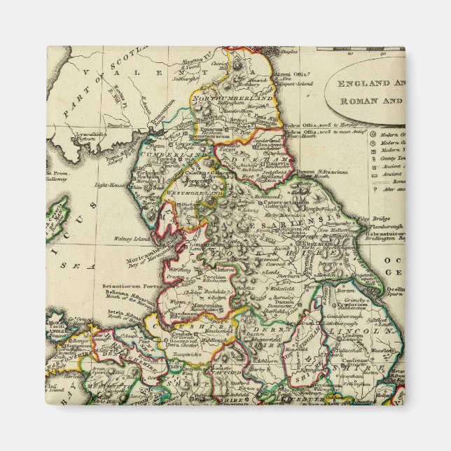 Aimant Angleterre, Pays de Galles romains, moderne (Devant)