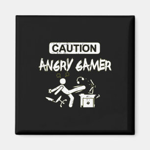 Aimant Angry Gamer Computer Funny Video Game Gig