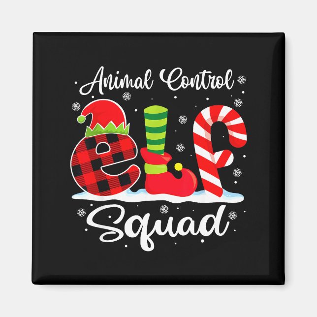Aimant Animal Control Elf Squad Christmas Officer Matchin (Devant)