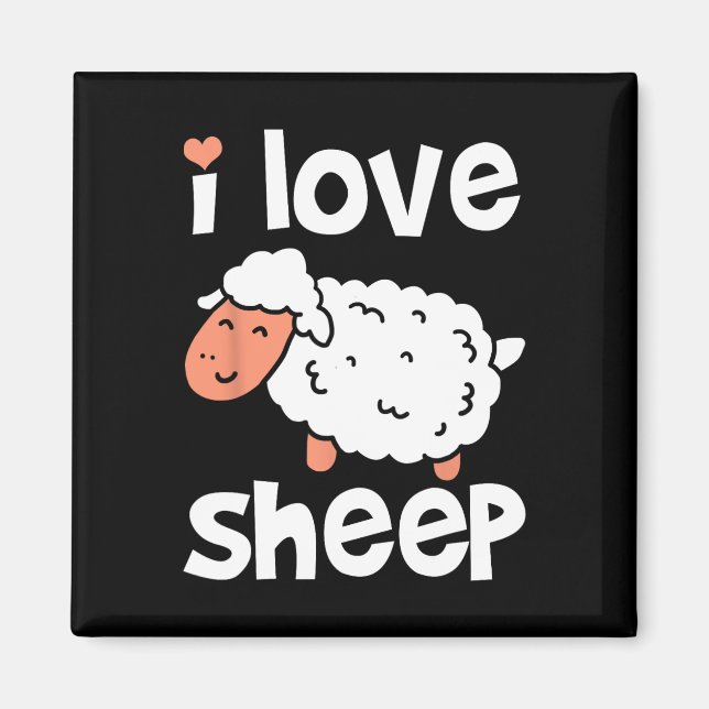 Aimant Animal de l'éleveur de moutons (Devant)