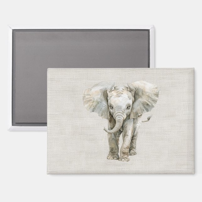 Aimant Animal de safari à éléphant (Recto/Verso)