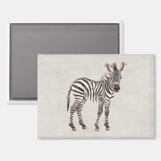 Aimant Animal de safari zèbre (Recto/Verso)