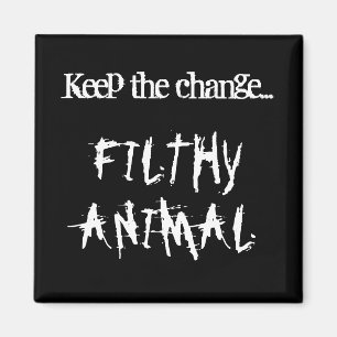 Aimant animal dégoûtant (noir)