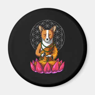Aimant Animal familier de Bouddha de méditation de chien