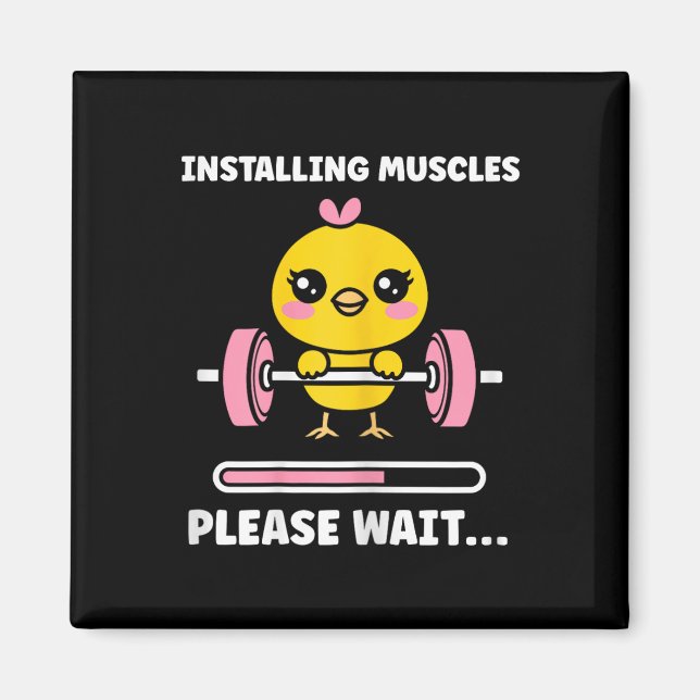 Aimant Animals Installing Muscles Fitness Bodybuilding Ch (Devant)