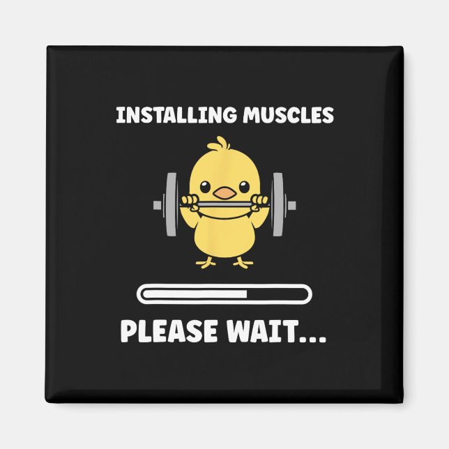 Aimant Animals Installing Muscles Fitness Bodybuilding Ch (Devant)