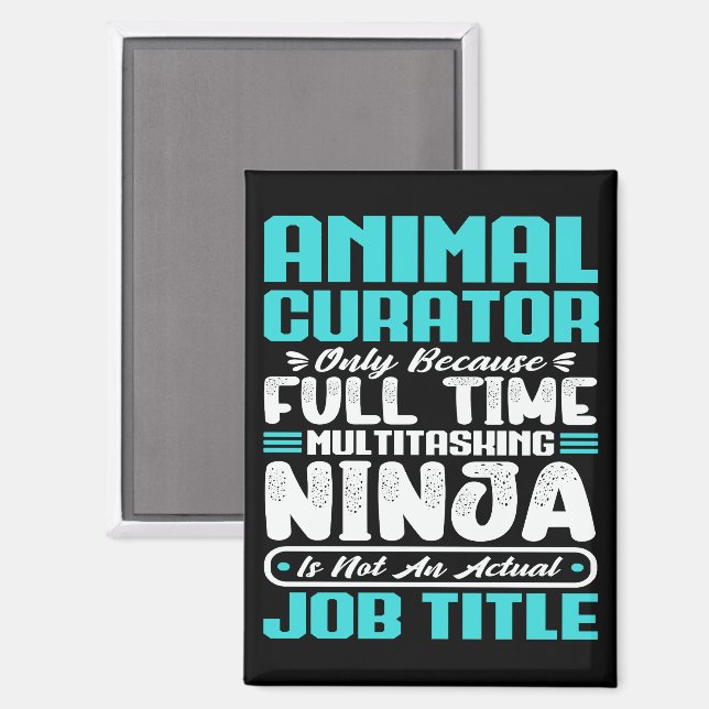 Aimant Animateur Titre du travail Profession Compétences  (Recto/Verso)