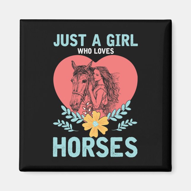 Aimant Animaux Cadeaux Cheval équitation Femmes Cheval (Devant)