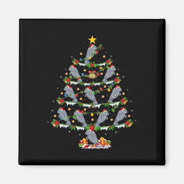 Aimant Animaux de animaux domestiques lumières Père Noël  (Devant)