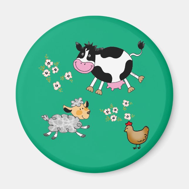 Aimant animaux de ferme (Devant)