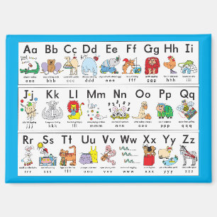 Aimant Animaux de l'alphabet illustrés