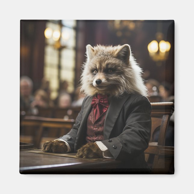 Aimant Animaux distingués de la Cour #4 (Devant)