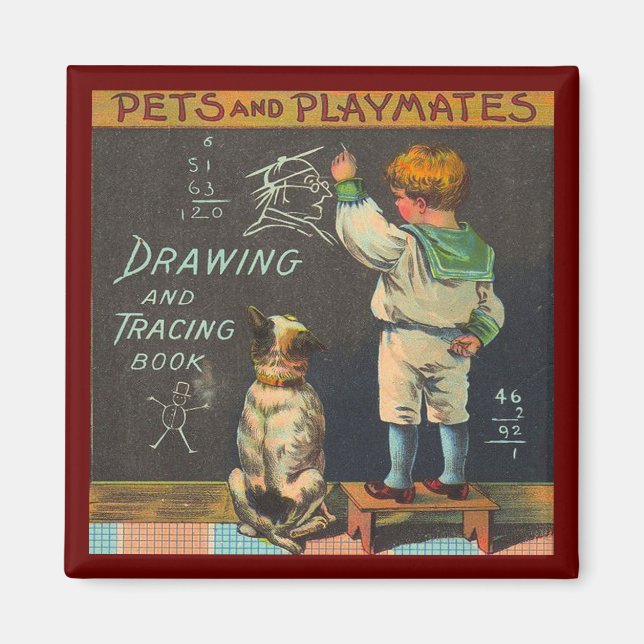 Aimant Animaux domestiques et compagnons de jeu (Devant)