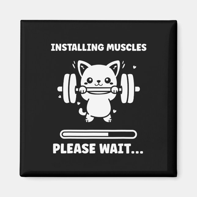 Aimant Animaux Installant Des Muscles Fitness Musculation (Devant)