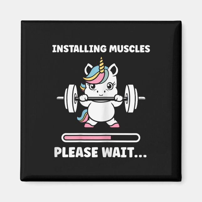 Aimant Animaux Installation Muscles Fitness Musculation I (Devant)