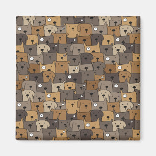 Aimant Animaux motifs adorables Chiens Adulte