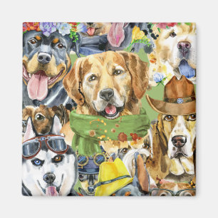 Aimant Animaux motifs Chiens Animaux Amateurs