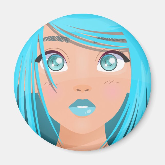 AIMANT ANIME CARTOON GIRL (Devant)