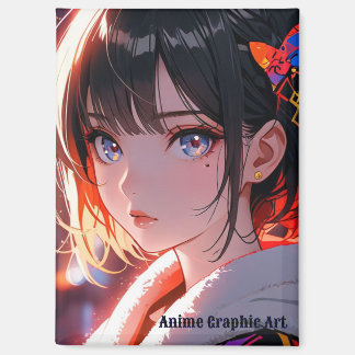 Aimant anime cute girl design