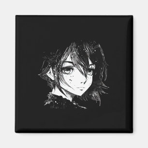Aimant Anime Girl Anime Eyes Ink Art Dessin pour G
