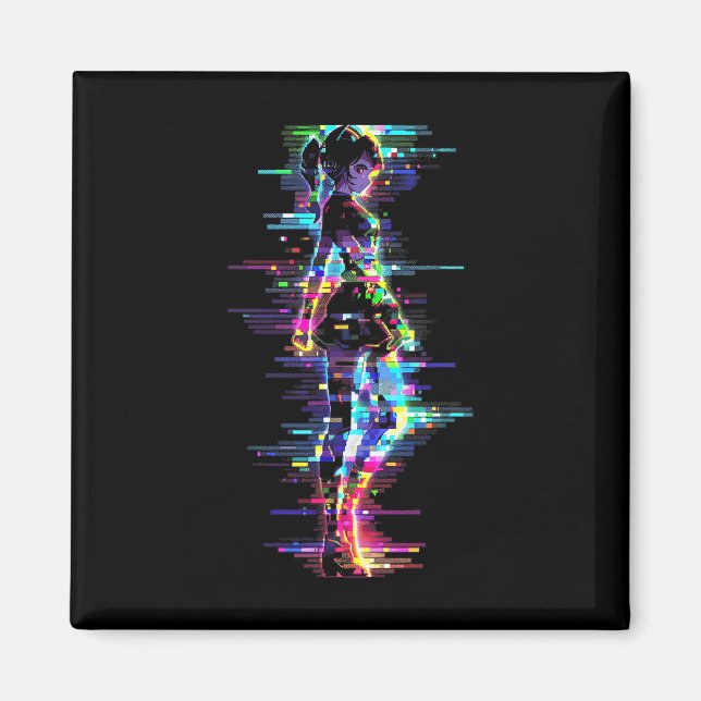 Aimant Anime Manga Graphisme Colorful Artwork Anime (Devant)