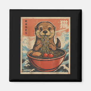 Aimant Anime Otter Ramen Japonais Funny Kawaii Cadeau Hom