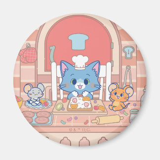 Aimant Anime Tom, Jerry et boulangerie Tuffy