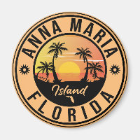 Anna Maria île Floride Plage Rétro Souvenir