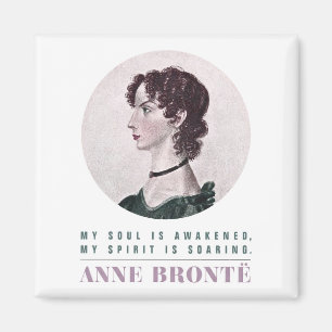 Aimant Anne Bronte Portrait et Citation Mon âme est éveil