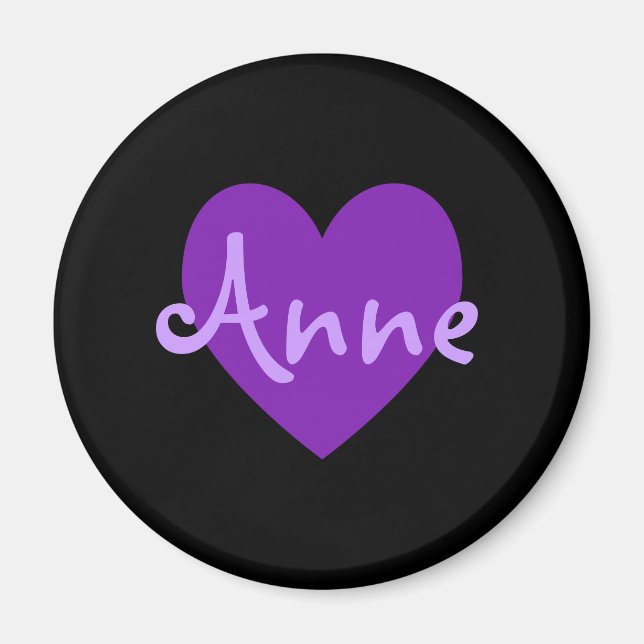 Aimant Anne en violet (Devant)