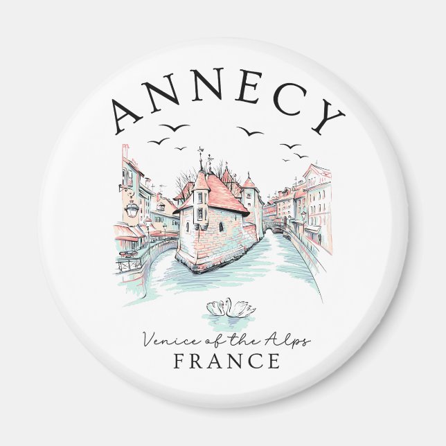 Aimant Annecy France – Venise des Alpes (Devant)