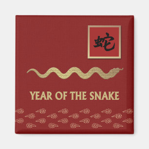Aimant Année chinoise du cadeau de serpent