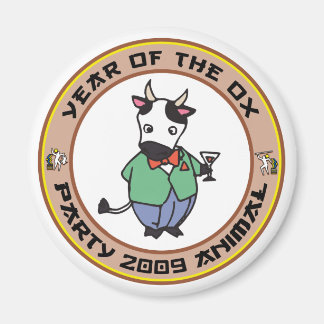Aimant Année du cadeau Ox