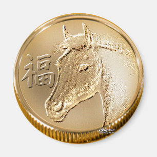 Aimant Année du cheval