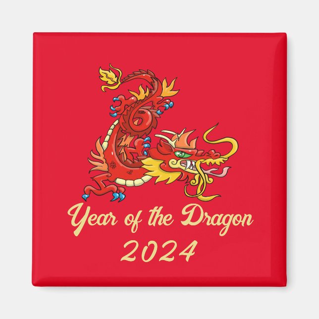 Aimant Année du dragon (Devant)