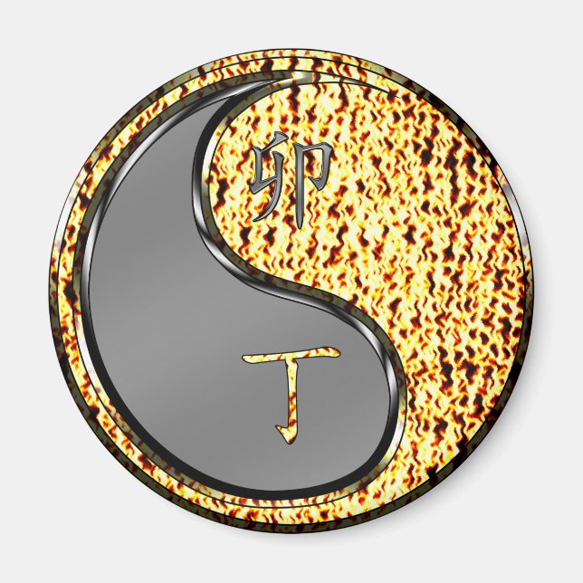 Aimant Année du lapin de feu (Devant)