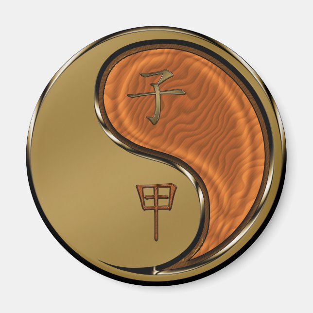 Aimant Année du rat de bois (Devant)