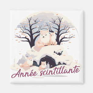 Aimant Année scintillante