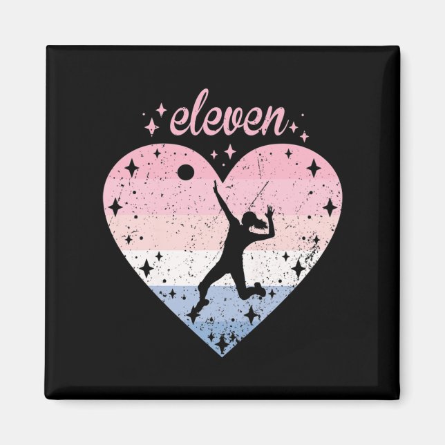 Aimant Année Vielle mignonne volleyball Anniversaire fill (Devant)