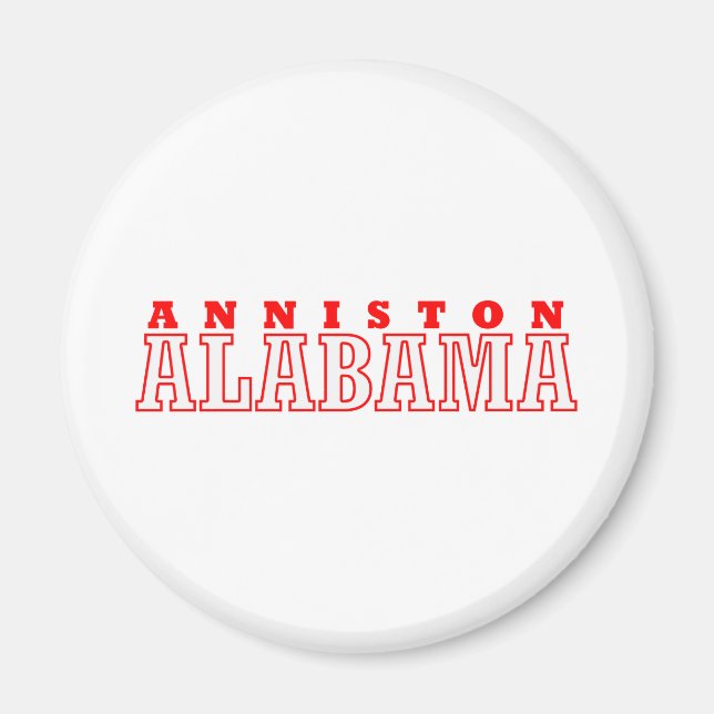 Aimant Anniston, Alabama City Design (Devant)