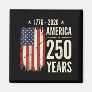 Aimant Anniversaire 250 ans d'Aamerica 1776 2026 Drapeau