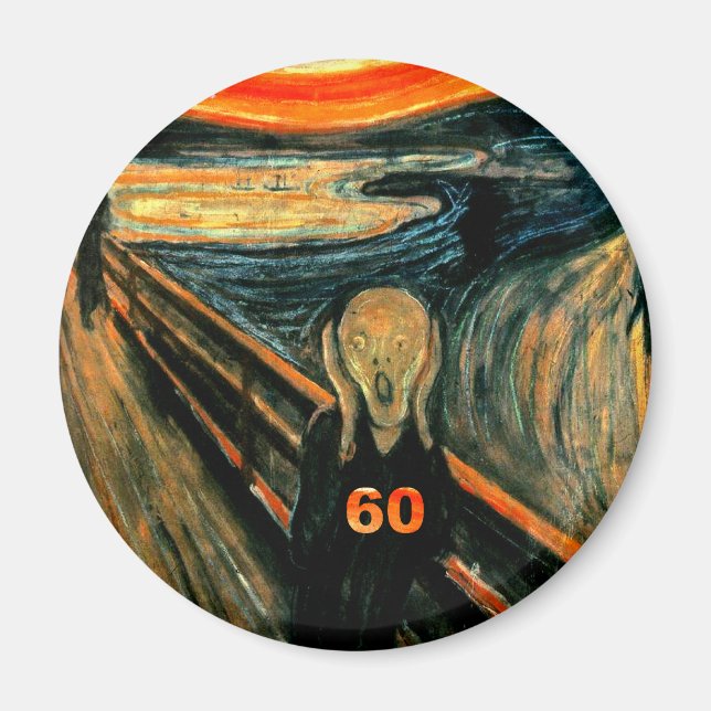 Aimant Anniversaire 60 ans (Devant)