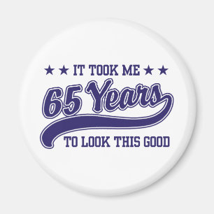 Aimant Anniversaire 65 ans
