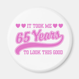 Aimant Anniversaire 65 ans