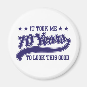 Aimant Anniversaire 70 ans